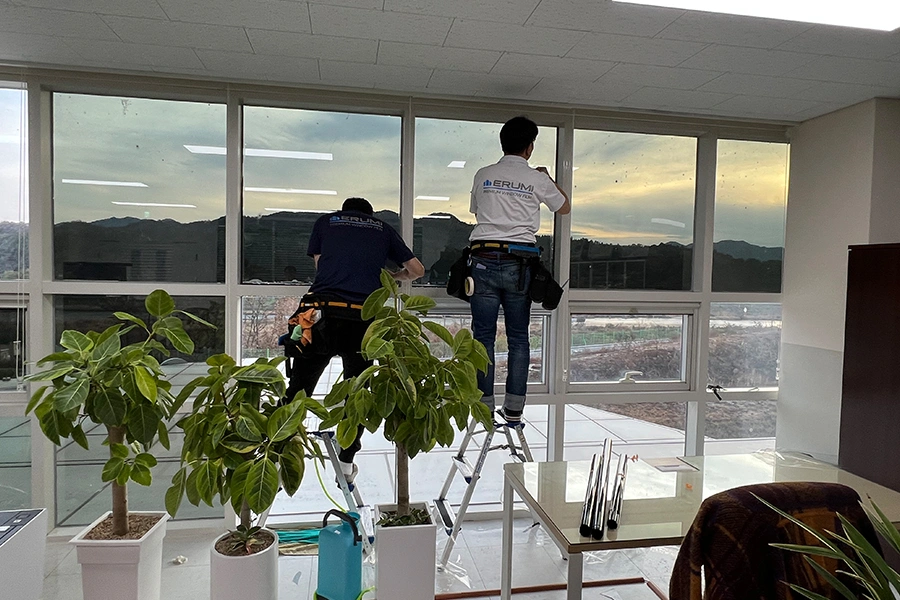 금산 사무실썬팅 시공 현장 3