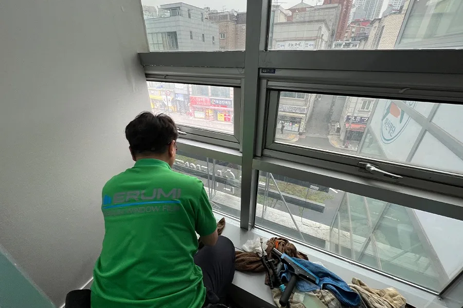 정릉 사무실썬팅 시공 현장 5