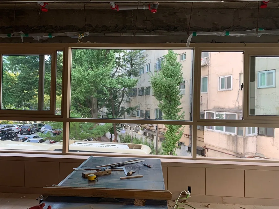 서대문 사무실썬팅 시공 현장 4